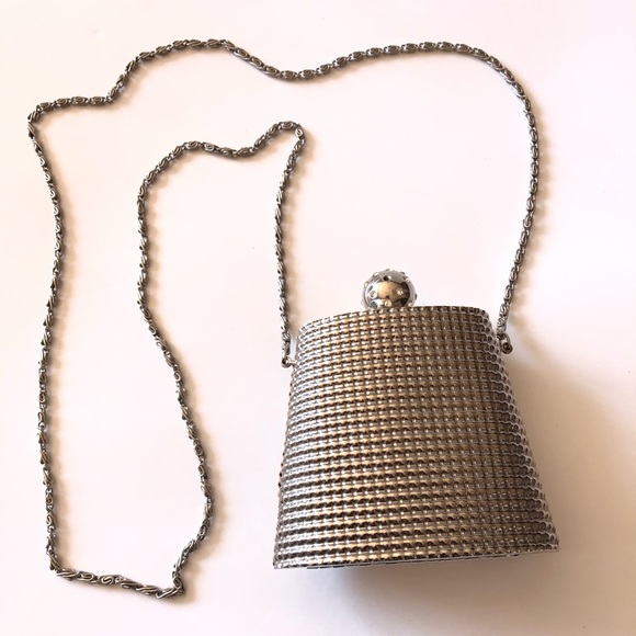 Vintage Silver Mini Chain Shoulder Bucket Bag - Picture 4 of 9